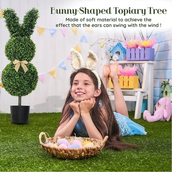 🔥Easter Hot Sale 49% OFF🌳🐇Artisan-Crafted Bunny Topiary Trees💥
