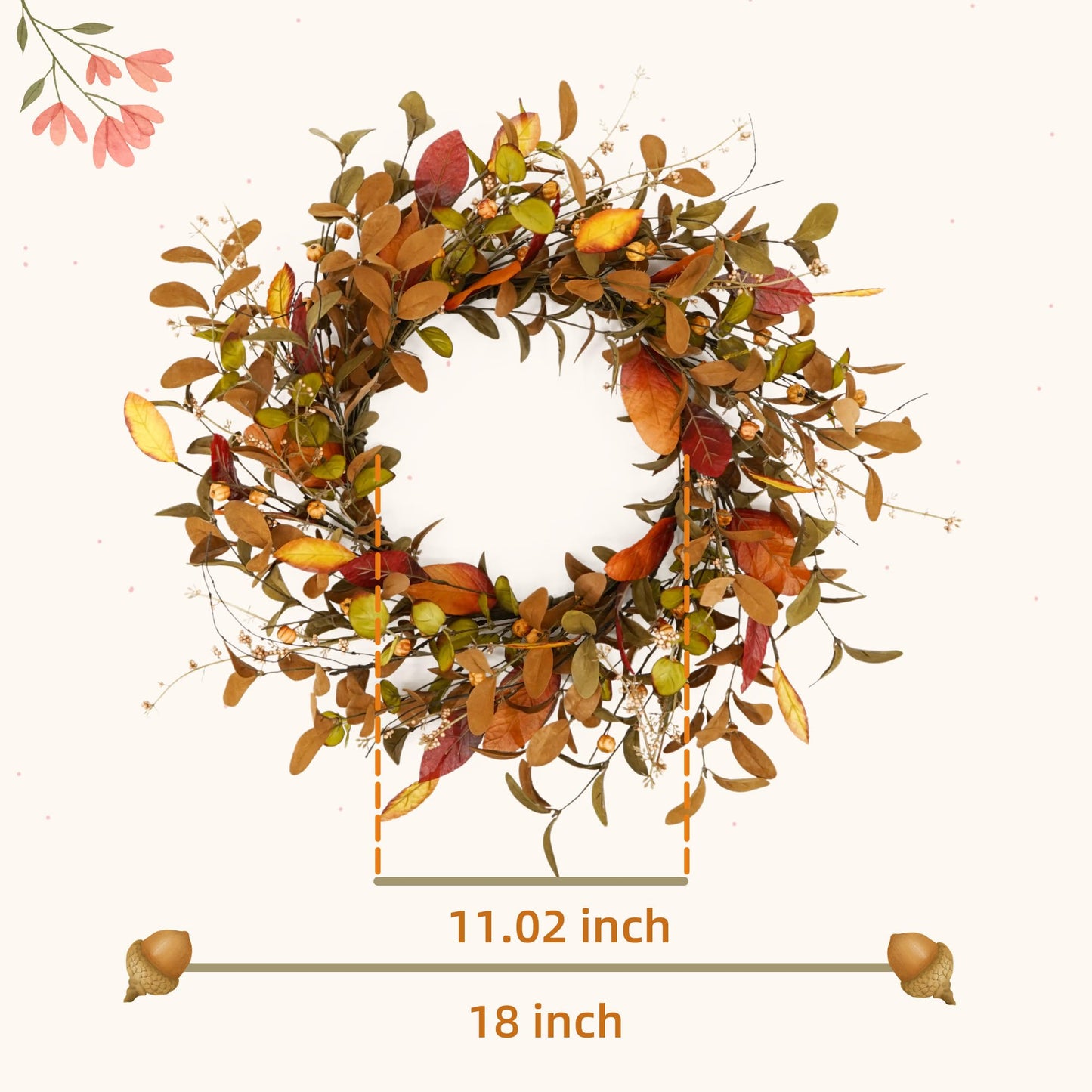 Fall wreath for the front door