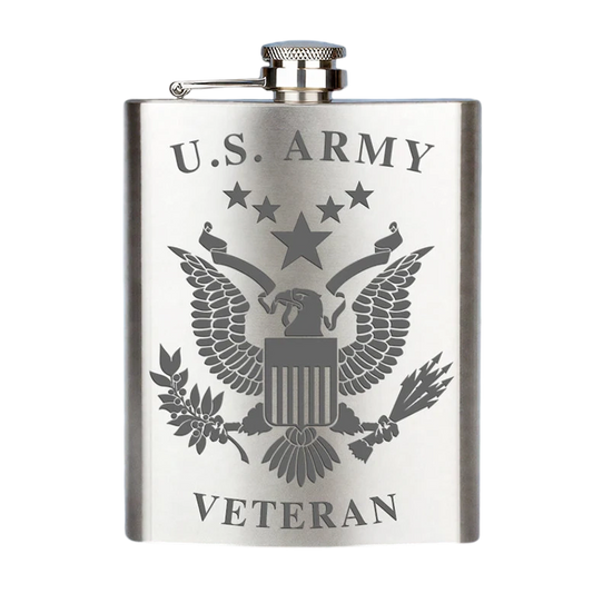 Sherum Stainless Steel Military Veteran Flasks